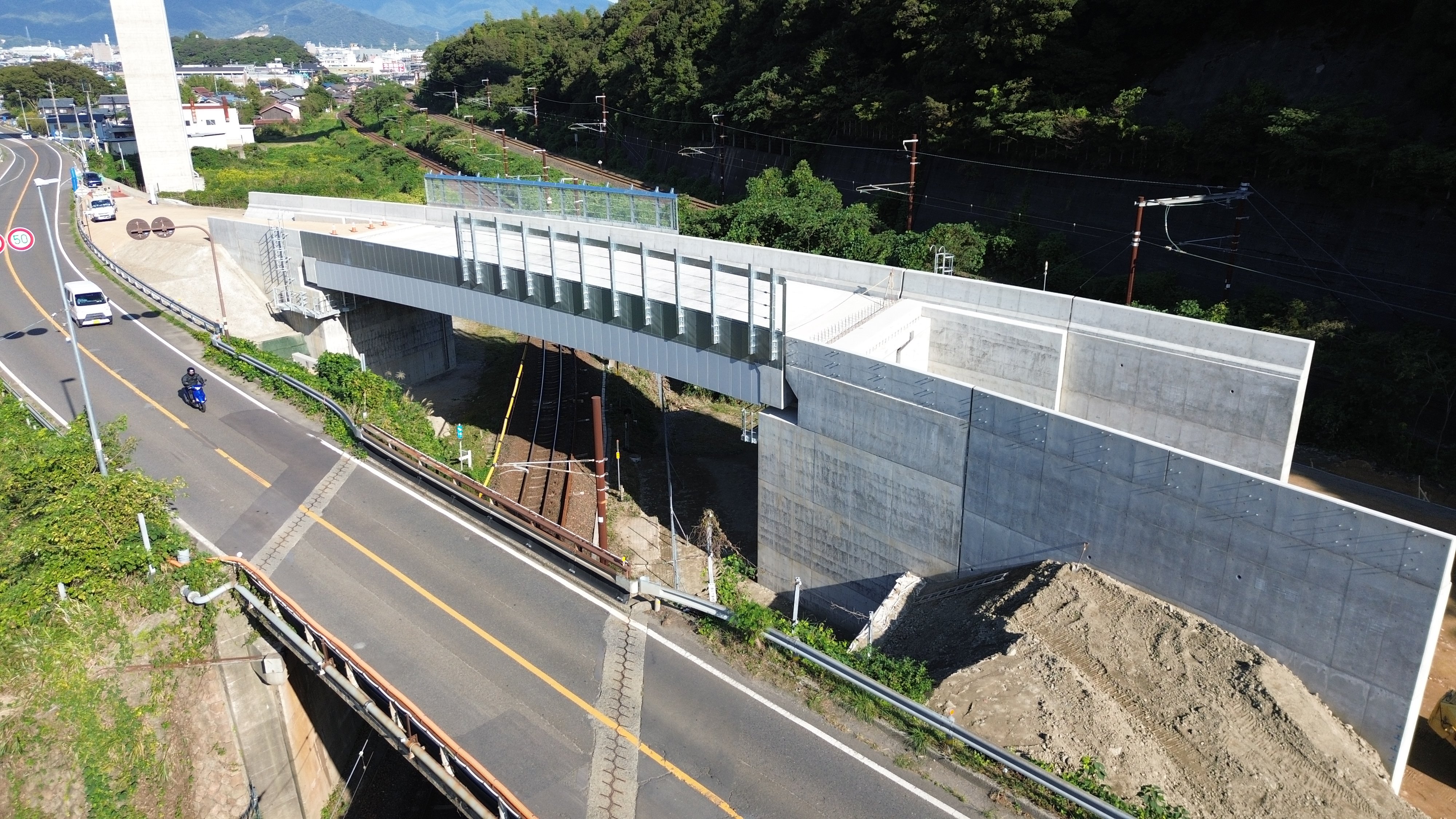 鳩原こ線橋架替工事