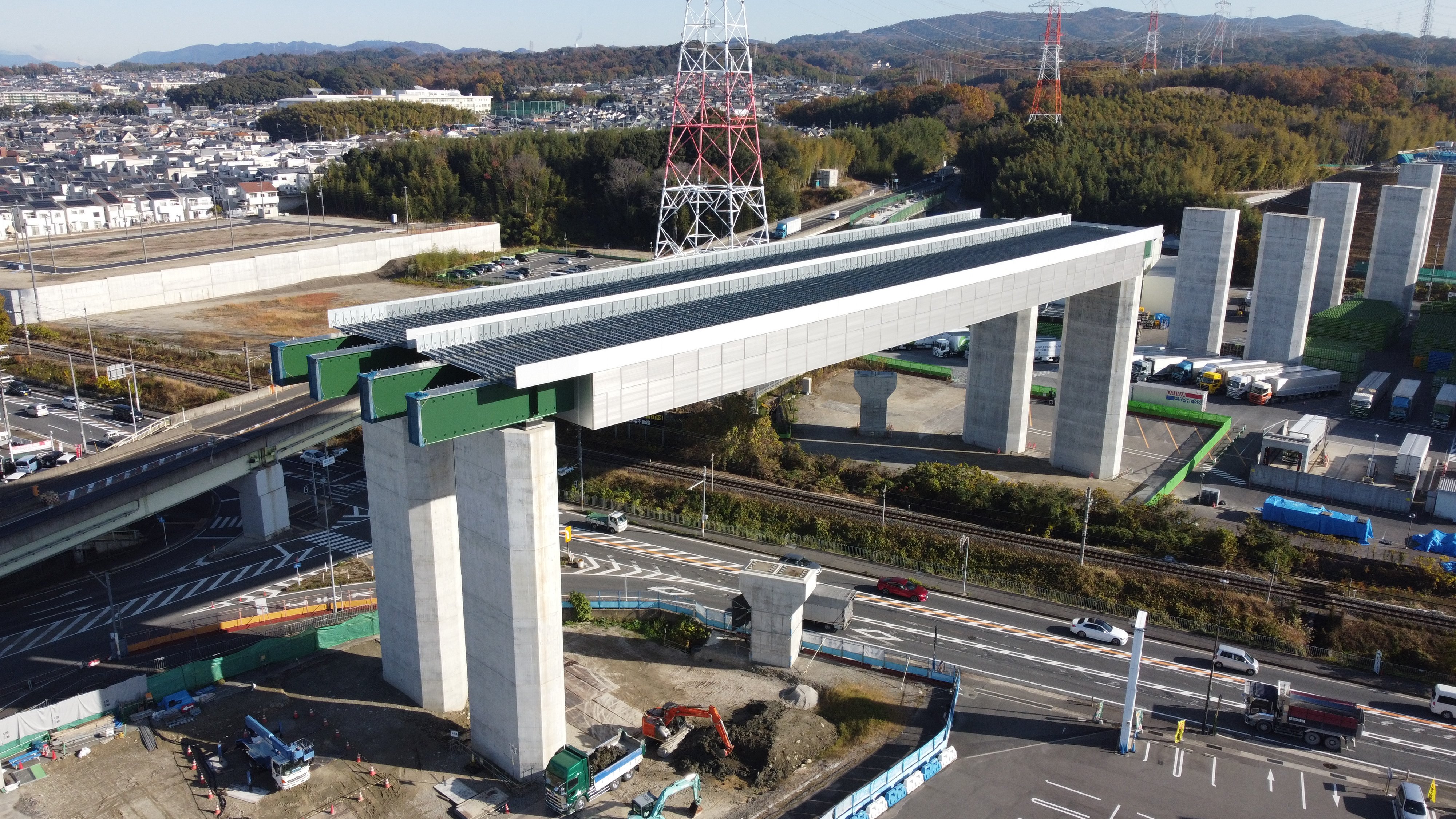 長池・城陽城陽橋こ線橋新設