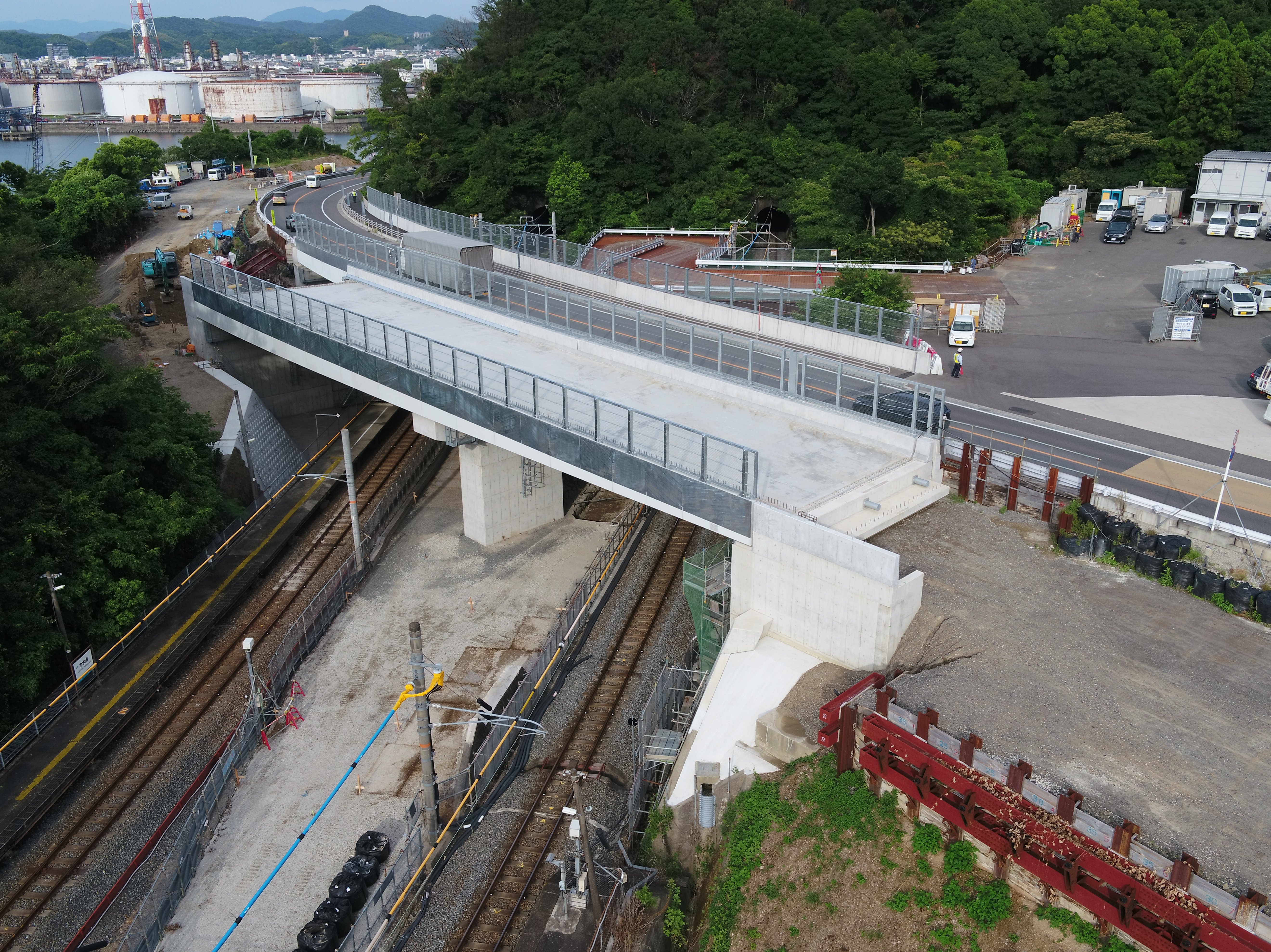 冷水浦・海南間冷水こ線橋改築
