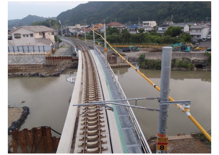 那智川橋りょう流出に伴う軌道新設