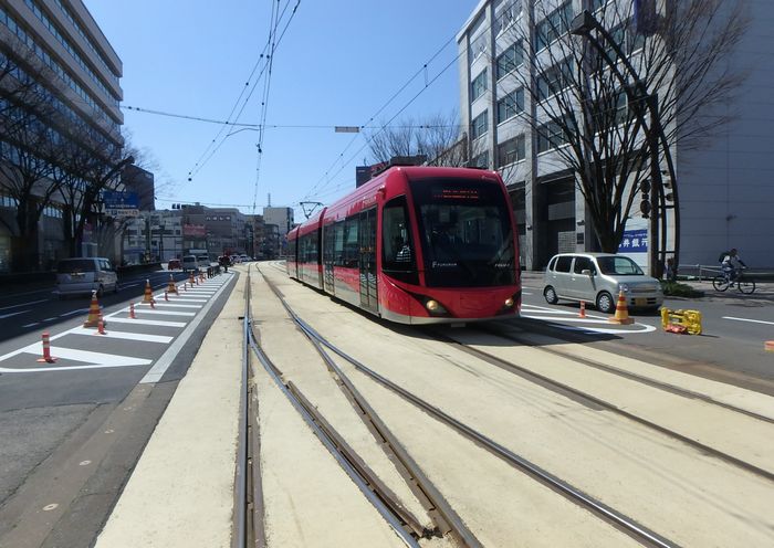 福井鉄道路面軌道改良