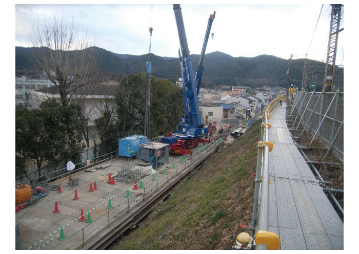 工事用進入路設置状況