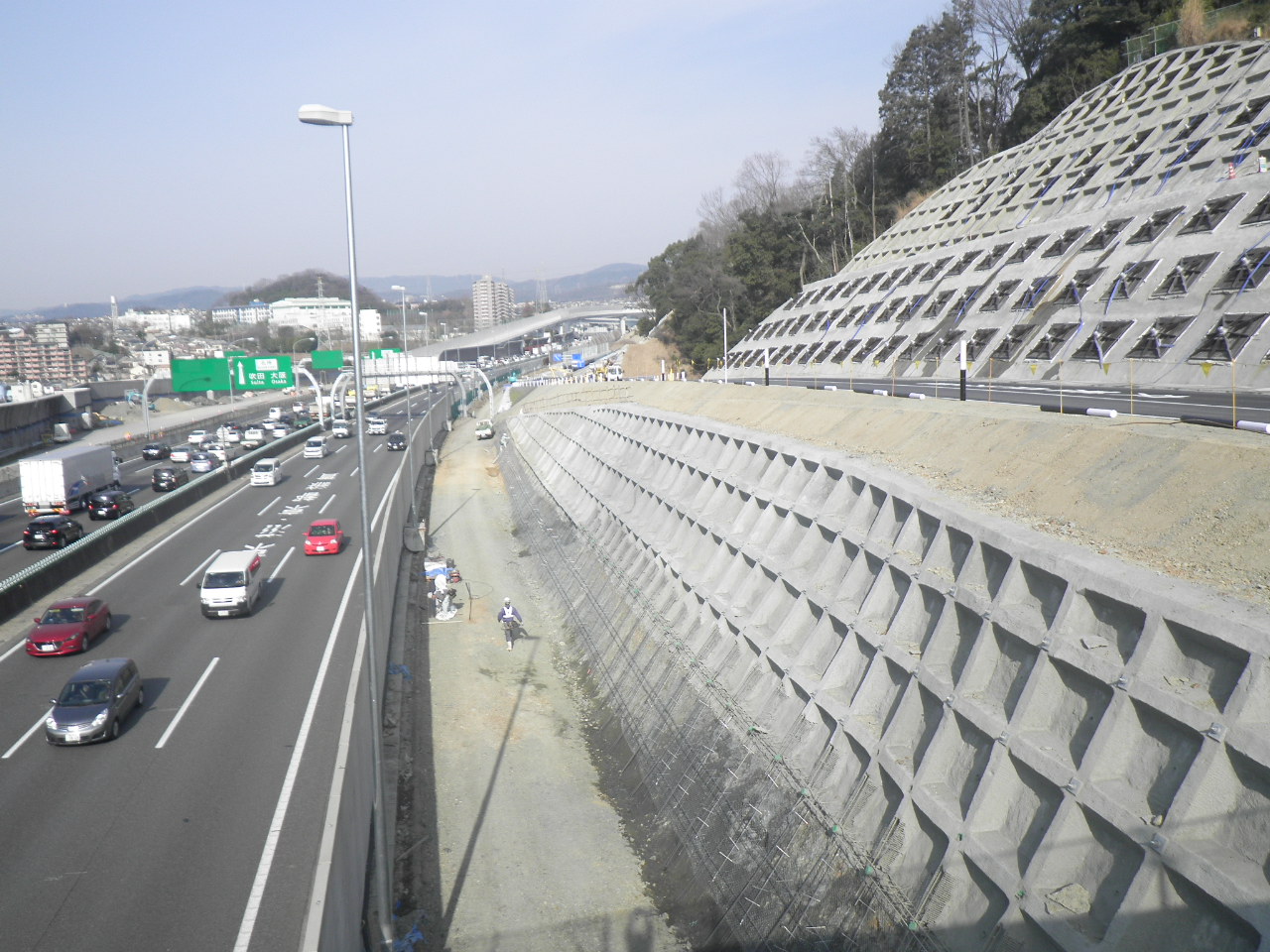 補助車線 施工中（路盤）